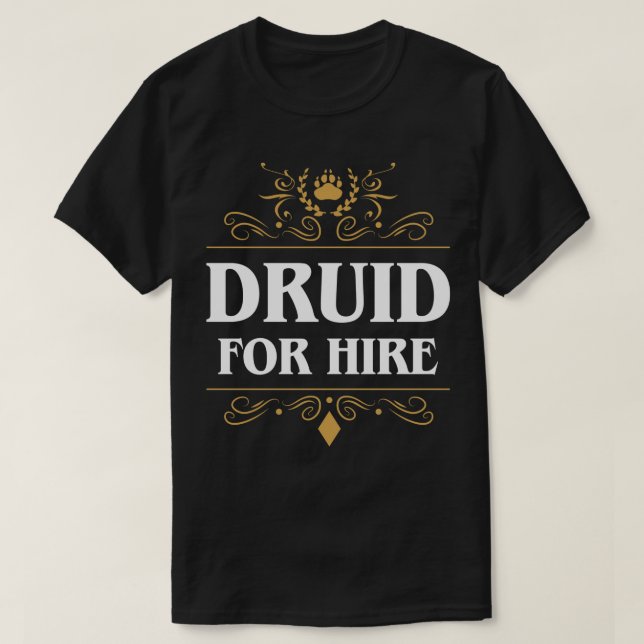 Camiseta Druida Para Aluguer (Frente do Design)