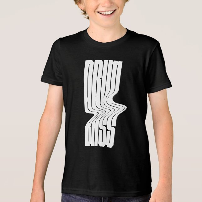 Camiseta drum and bass bold logo design (Frente)