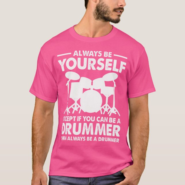 Camiseta Drum Cote Homens Mulheres Drummer Música Banda Dru (Frente)