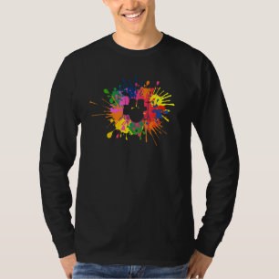 Camiseta Drum De Drumagem Colorido Para Drummer E Percuss
