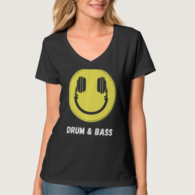 Camiseta Drum e Bass EDM Music DNB (Frente)