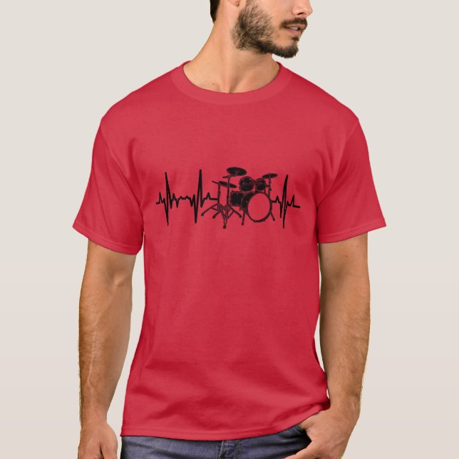 Camiseta Drum Kit Pulse Line friend (Frente)