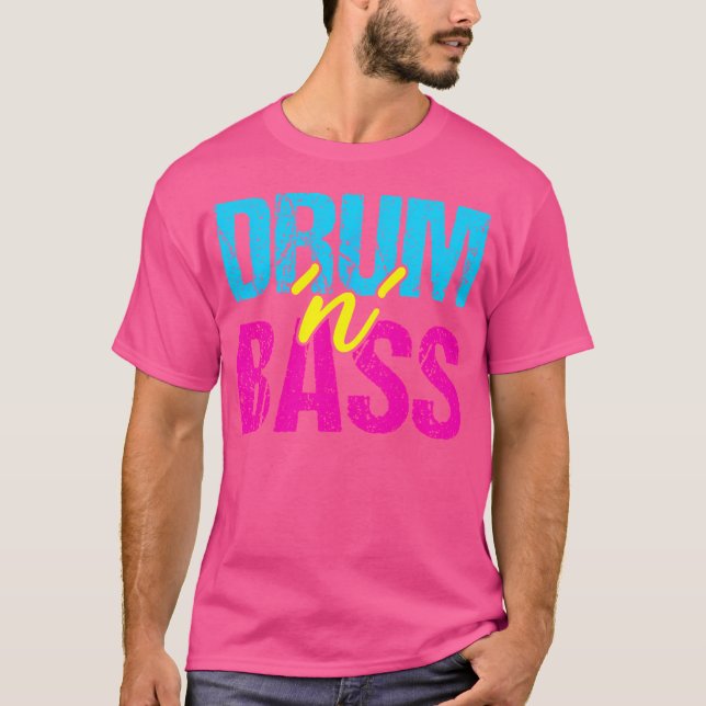 Camiseta Drum N Bass - Edm Rave Stylish Dj Raver (Frente)
