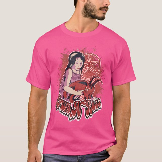 Camiseta Drum N Bass Hardstyle Frenchcore Satã Espiritual D (Frente)