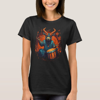 Camiseta Drum Sticks Goat Drummer Kit