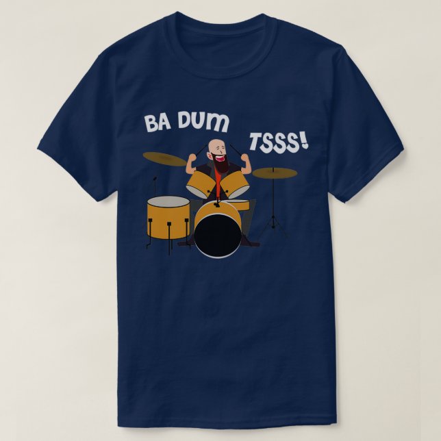 Camiseta Drummer Badumtss Classic TShirt (Frente do Design)