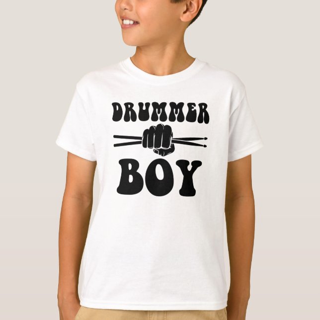 Camiseta Drummer Boy Engraçado Tambores (Frente)