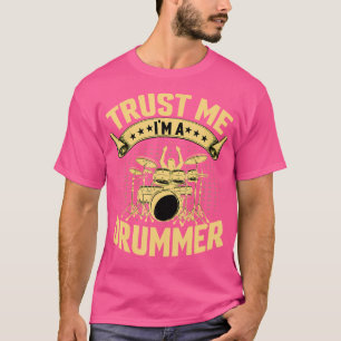 Camiseta Drummer - Confie Em Mim Que Sou Um Drummer Drums P