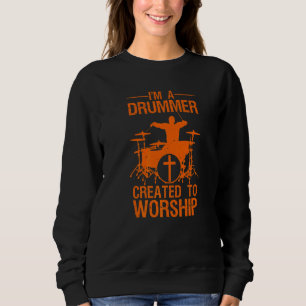 Camiseta Drummer Cristão Para Mulheres Jogador De Tambor