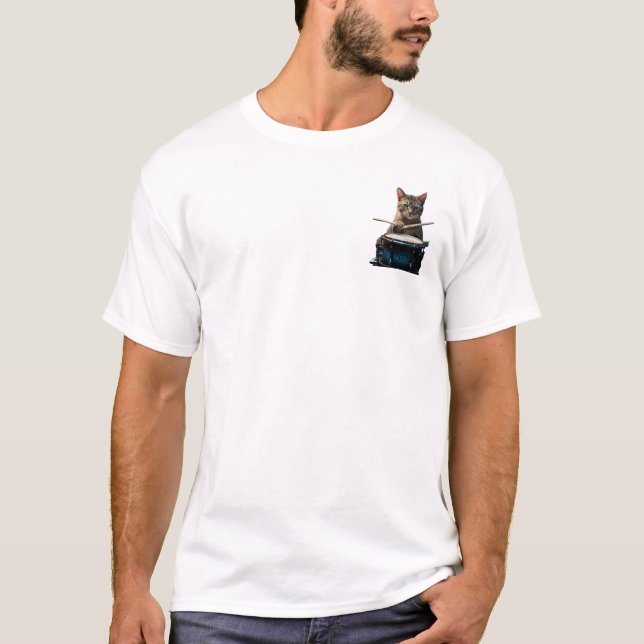 Camiseta Drummer de Gato legal (Frente)