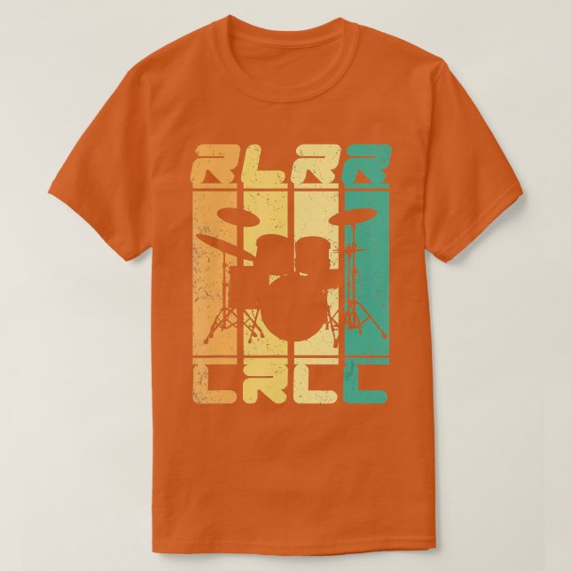 Camiseta Drummer de Marcha Paradiddle (Frente do Design)