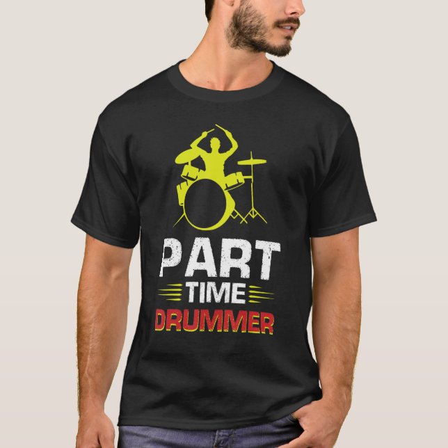 Camiseta Drummer de Tempo de Peça (Frente)