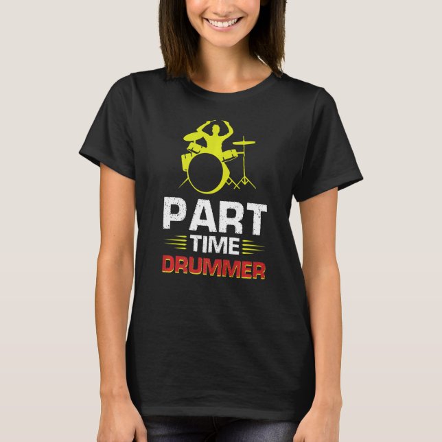 Camiseta Drummer de Tempo de Peça (Frente)