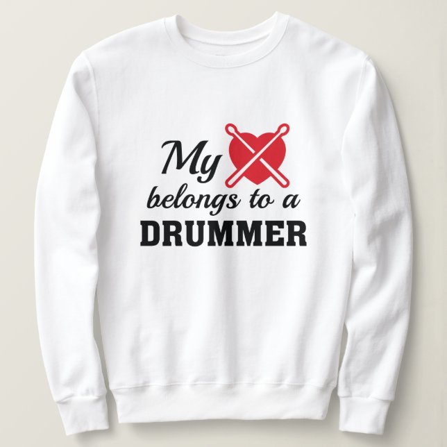 Camiseta Drummer do Coração Pertence (Frente do Design)