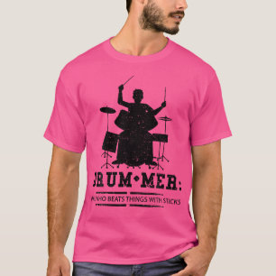 Camiseta Drummer Drummer Definition - Drums Sayings