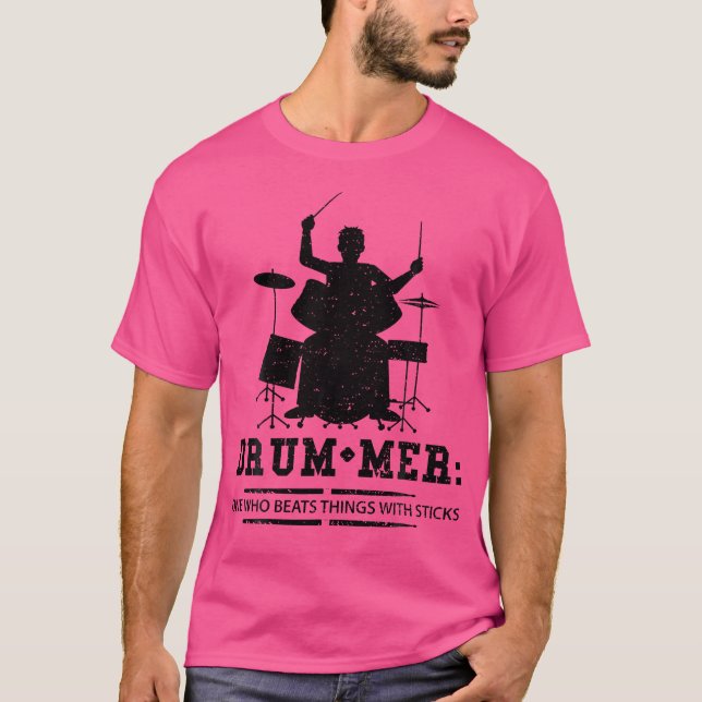 Camiseta Drummer Drummer Definition - Drums Sayings (Frente)