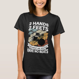 Camiseta Drummer Drummer Musical Drums