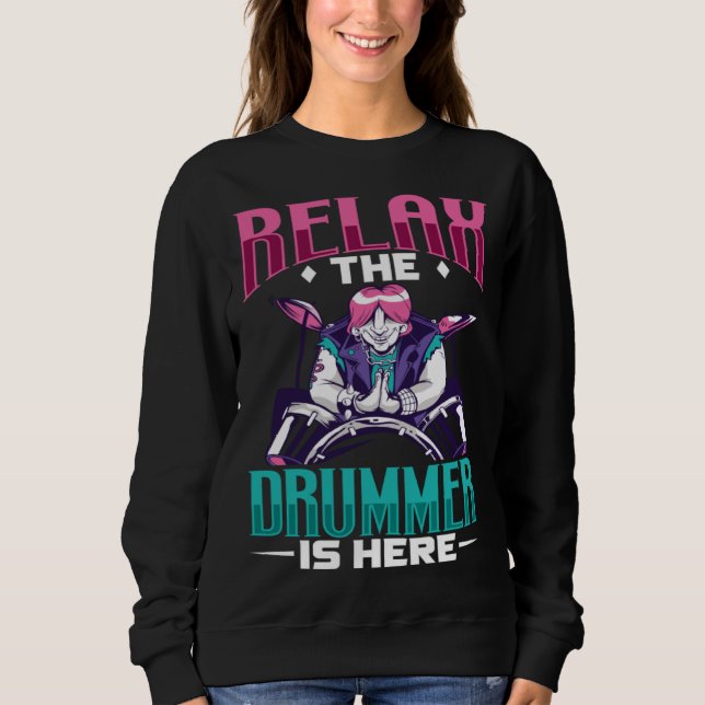 Camiseta Drummer Drums Music Drum Set Drumming Instrument P (Frente)