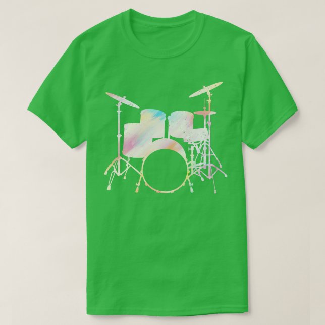 Camiseta Drummer Drumsticks Musical Outfit 7 (Frente do Design)