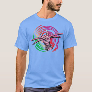 Camiseta Drummer Drumsticks Musical Outfit 8