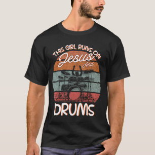 Camiseta Drummer Drumsticks para instrumentos Kit de tambor