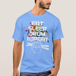 Camiseta Drummer Drumsticks para música presentes tambores