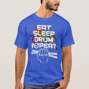 Camiseta Drummer Drumsticks para música presentes tambores
