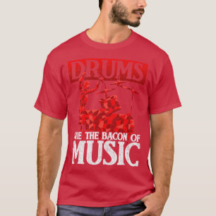 Camiseta Drummer Engraçado Presente Músico Citando Tambores