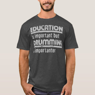 Camiseta Drummer Engraçado Presente Tambores Música