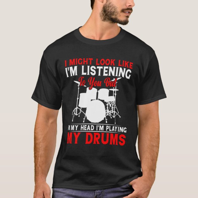 Camiseta Drummer for Men Women Drum Player Percussion (Frente)