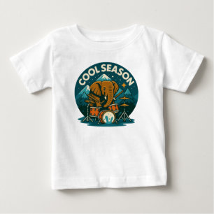 Camiseta Drummer Gráfico do Drummer Elétrico da SEASON lega