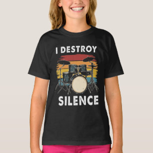Camiseta Drummer I Destrui o Tambor Silencioso
