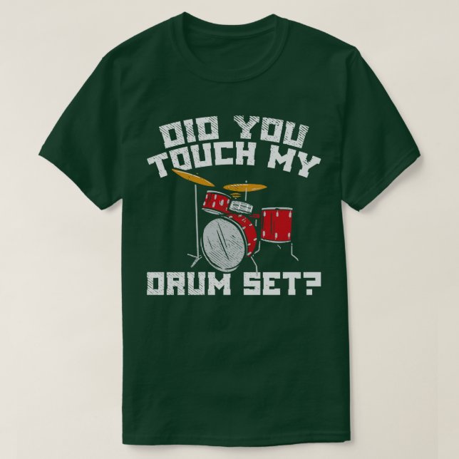 Camiseta Drummer Meu Drum Conjunto 2 (Frente do Design)