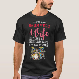 Camiseta Drummer Mulheres Presentes Tambores De Instrumento