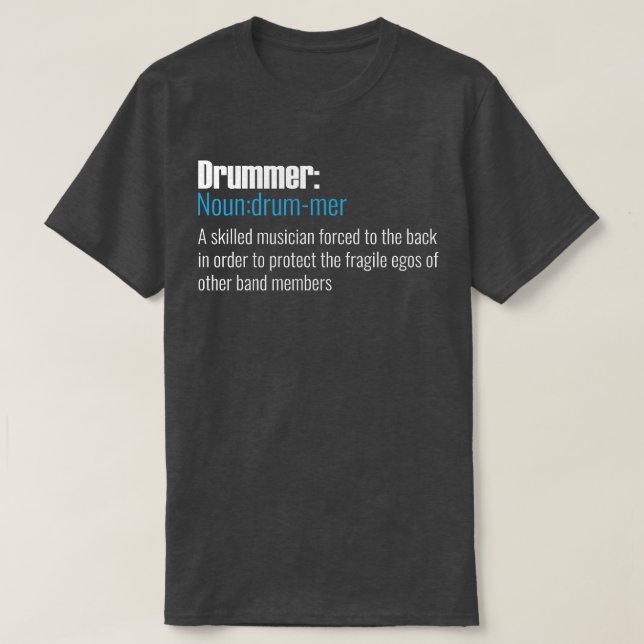 Camiseta Drummer: Novo (Frente do Design)