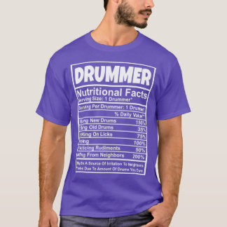 Camiseta DRUMMER Nutritional Facts