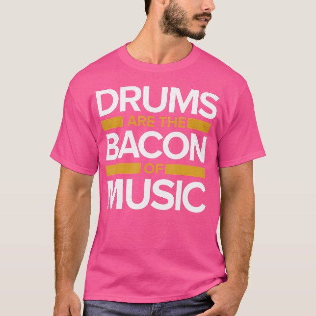 Camiseta Drummer Oferece Tambores Musicais (Frente)
