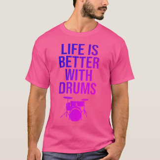 Camiseta Drummer Percussion Drum Life Cote Drums Percussio