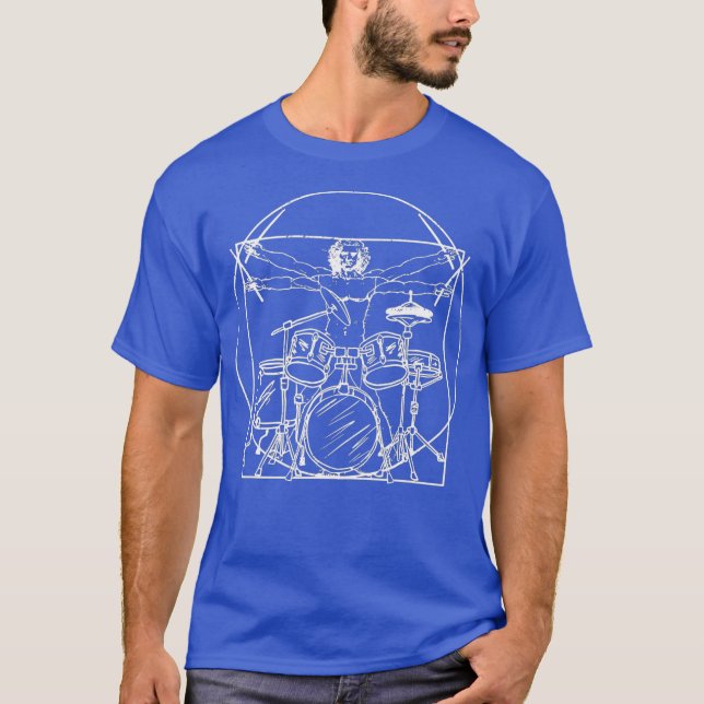 Camiseta Drummer Presente Em Dragos Da Vinci (Frente)