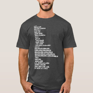 Camiseta Drummer RRLL do Drummer Rudiments do Drum