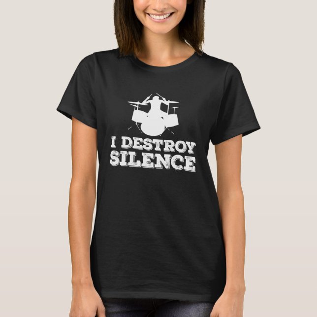 Camiseta Drummer  Silence Destroyer (Frente)
