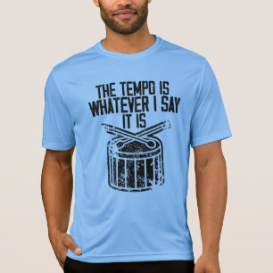 Camiseta Drummer Tempo Música Banda Tambor de Persão Engraç