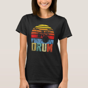 Camiseta Drummer Vintage Drum Set Drumset Drummers Drummers