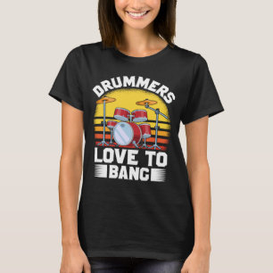 Camiseta Drummers Adoram Bang Drummers Citando Figurume Dru