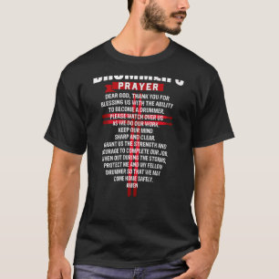 Camiseta Drummers Prayer Vintage Cross Drumsticks Christian