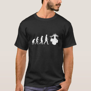 Camiseta Drums Evolution Drummer Musico