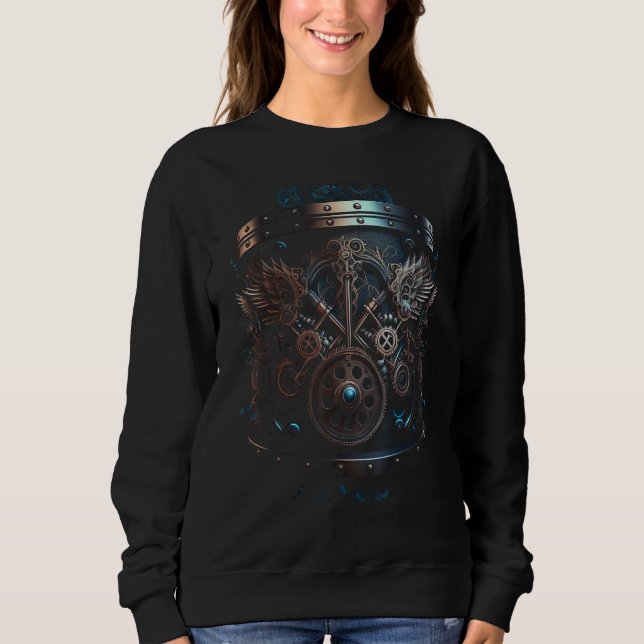 Camiseta Drums music instrument Graphic steampunk (Frente)