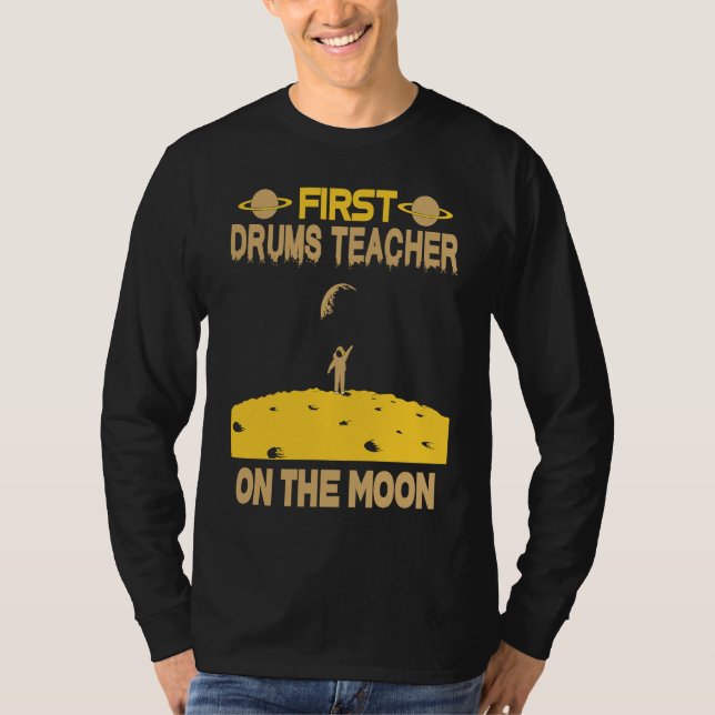 Camiseta Drums Teacher On The Moon (Frente)