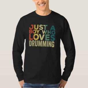 Camiseta Drumset de aspas do Drummer de Roupa do Jogador de