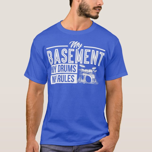 Camiseta Drumset Drum Músico Musical Drummer (Frente)